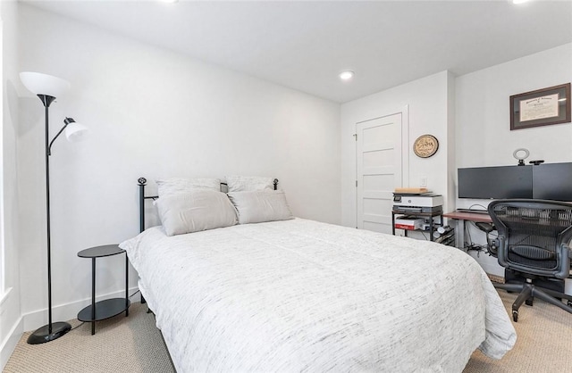 429 SW B St, Bentonville, AR 72712 - bedroom with carpet, recessed lighting, and baseboards