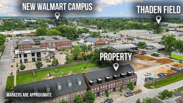 429 SW B St, Bentonville, AR 72712 - drone / aerial view