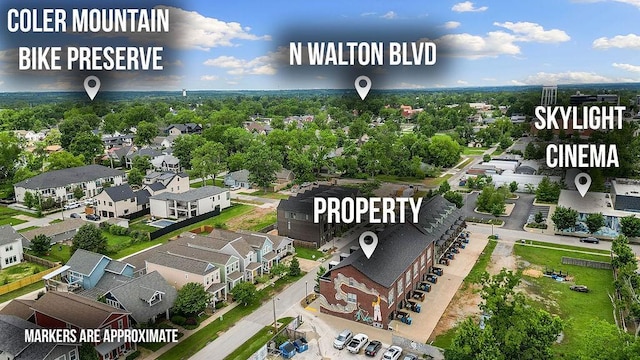 429 SW B St, Bentonville, AR 72712 - aerial view of residential area