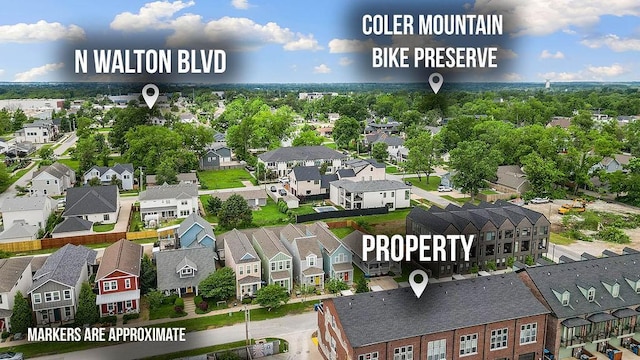 429 SW B St, Bentonville, AR 72712 - aerial perspective of suburban area