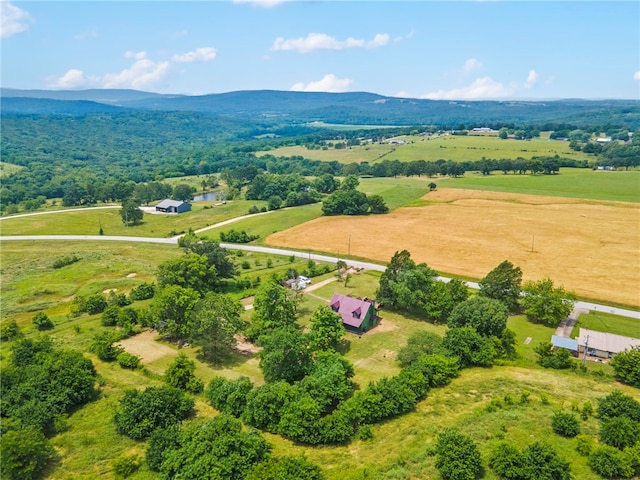 13004 Canehill Rd, Lincoln, AR 72744 - overview of rural landscape featuring a mountainous background