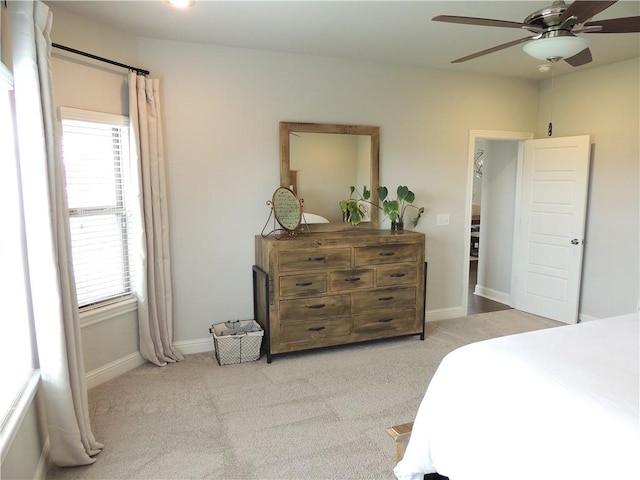 1601 Cavern Springs Way, Cave Springs, AR 72718 - bedroom featuring carpet, baseboards, and a ceiling fan