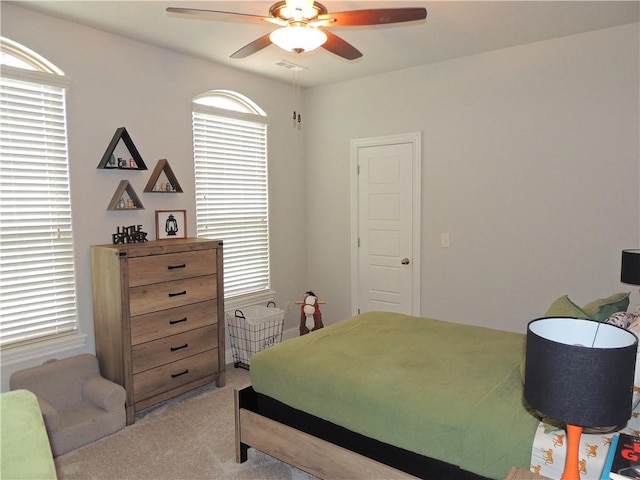 1601 Cavern Springs Way, Cave Springs, AR 72718 - bedroom with carpet flooring and ceiling fan