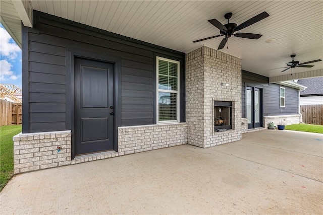 1221 Red Maple St, Centerton, AR 72719 - view of patio / terrace with a ceiling fan