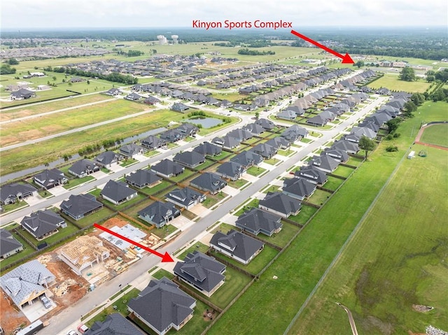 1221 Red Maple St, Centerton, AR 72719 - aerial perspective of suburban area