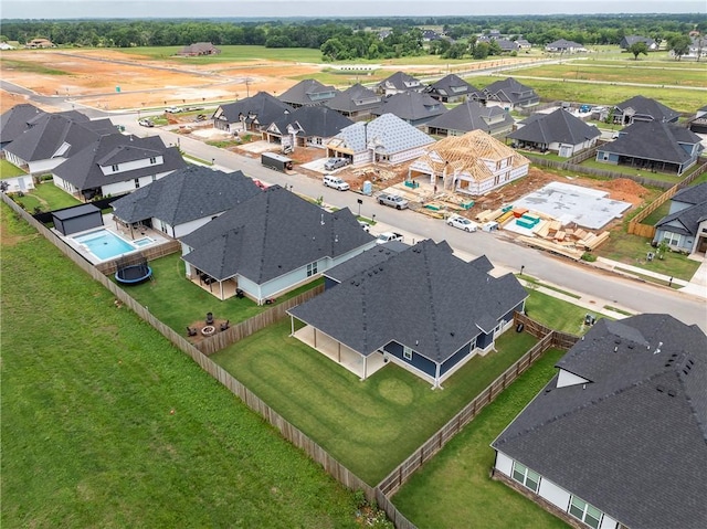 1221 Red Maple St, Centerton, AR 72719 - aerial perspective of suburban area featuring a pool area