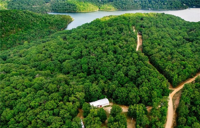 11648 Ventris Rd, Garfield, AR 72732 - drone / aerial view of a nearby body of water and a heavily wooded area