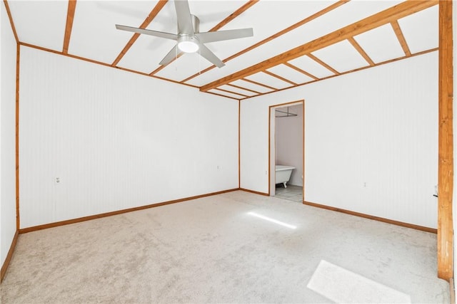 11648 Ventris Rd, Garfield, AR 72732 - carpeted spare room with a ceiling fan and baseboards