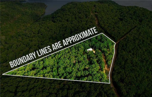 11648 Ventris Rd, Garfield, AR 72732 - aerial overview of property's location with property boundaries highlighted