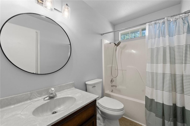 704 Del Cir, Lowell, AR 72745 - bathroom with vanity, toilet, and shower / bath combo with shower curtain
