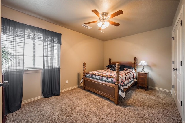 8266 Anna Maria Ave, Springdale, AR 72762 - bedroom with carpet flooring, baseboards, and ceiling fan