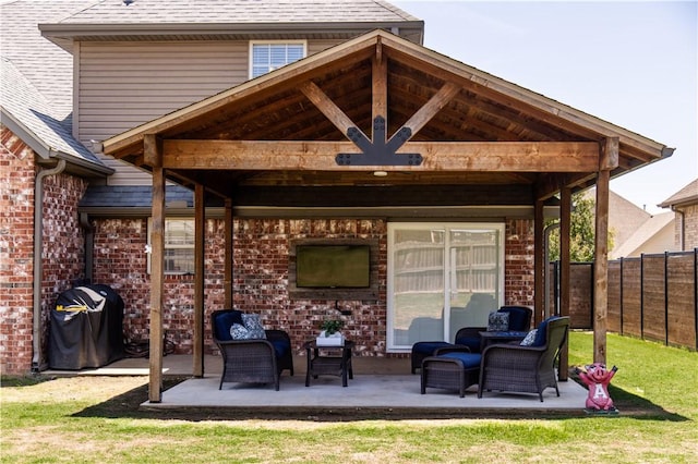 8266 Anna Maria Ave, Springdale, AR 72762 - view of patio with area for grilling and a gazebo