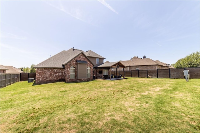 8266 Anna Maria Ave, Springdale, AR 72762 - view of yard with central AC unit and a gazebo