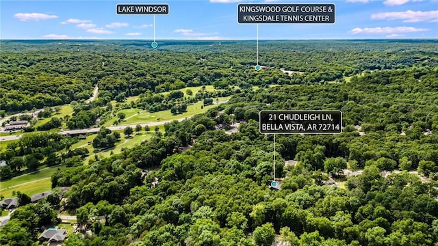21 Chudleigh Ln, Bella Vista, AR 72714 - aerial view of a forest