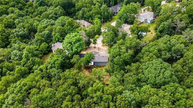 21 Chudleigh Ln, Bella Vista, AR 72714 - aerial overview of property's location featuring a heavily wooded area