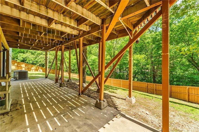 21 Chudleigh Ln, Bella Vista, AR 72714 - fenced backyard featuring a patio and central air condition unit