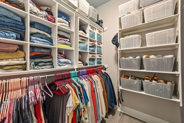 6645 Valley View Rd, Rogers, AR 72758 - walk in closet with wood finished floors