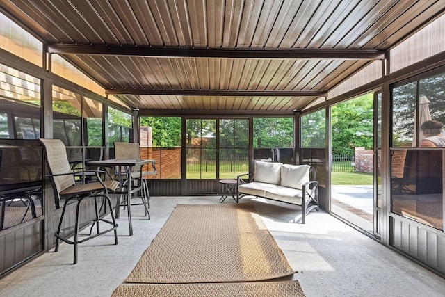 6645 Valley View Rd, Rogers, AR 72758 - sunroom featuring plenty of natural light and lofted ceiling