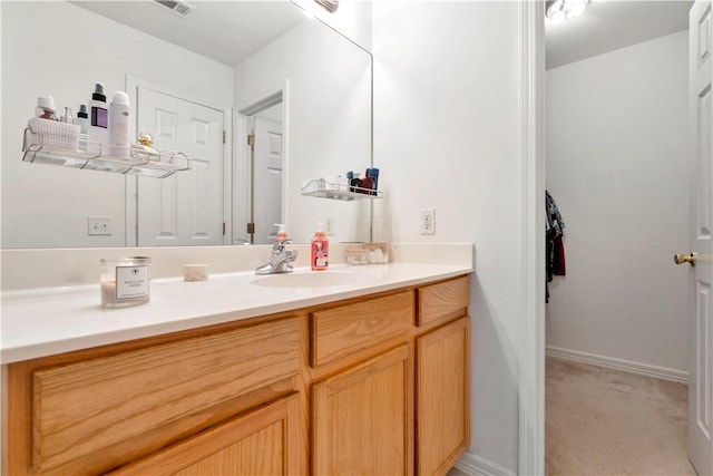 679 Richland Creek Ave, Elkins, AR 72727 - bathroom featuring vanity and a spacious closet
