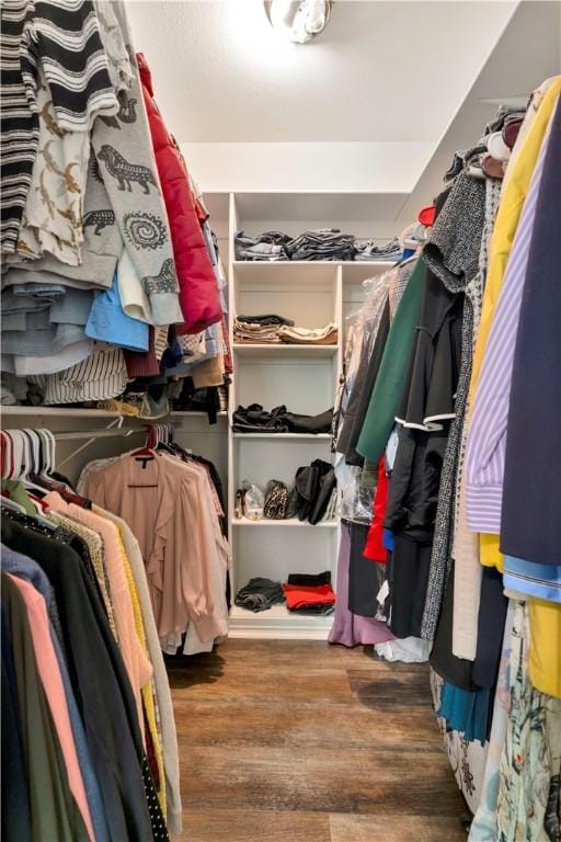 679 Richland Creek Ave, Elkins, AR 72727 - walk in closet featuring wood finished floors
