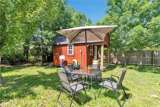 679 Richland Creek Ave, Elkins, AR 72727 - view of outbuilding with outdoor dining area