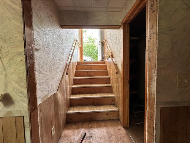 13888 White Oak Ln, Bentonville, AR 72712 - stairs featuring wood finished floors