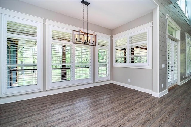 19643 Indigo Dr, Rogers, AR 72756 - unfurnished sunroom with a chandelier and plenty of natural light