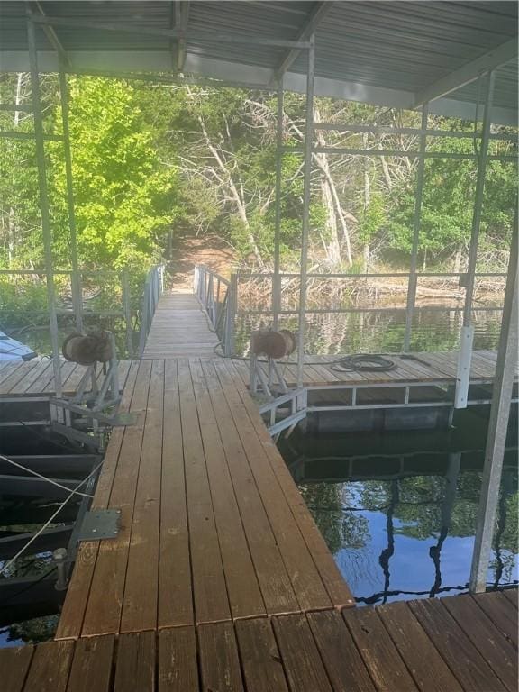 19643 Indigo Dr, Rogers, AR 72756 - dock area featuring a water view