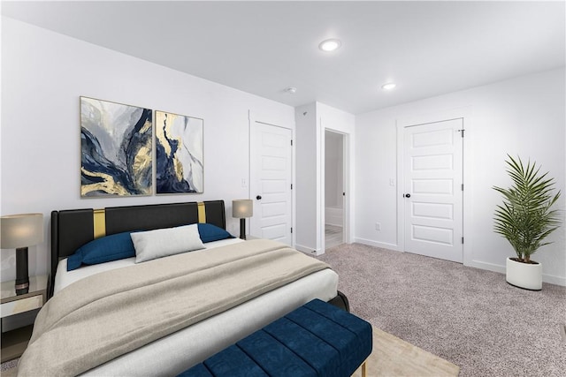 841 States Ave, Bentonville, AR 72713 - bedroom with carpet, baseboards, and recessed lighting