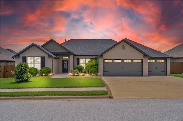531 Chaparral St, Centerton, AR 72719 - view of front of house featuring an attached garage and concrete driveway