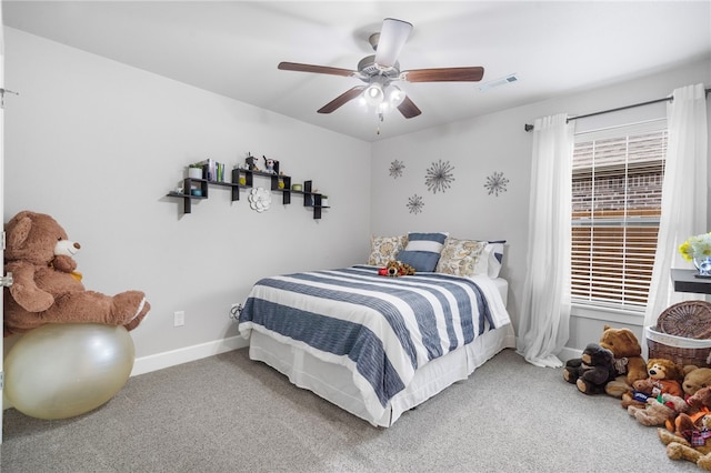 531 Chaparral St, Centerton, AR 72719 - bedroom with carpet flooring, baseboards, and ceiling fan