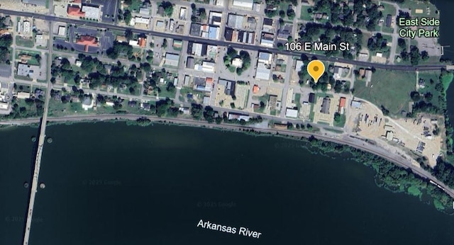 106 E Main St, Ozark, AR 72949 - aerial overview of property's location