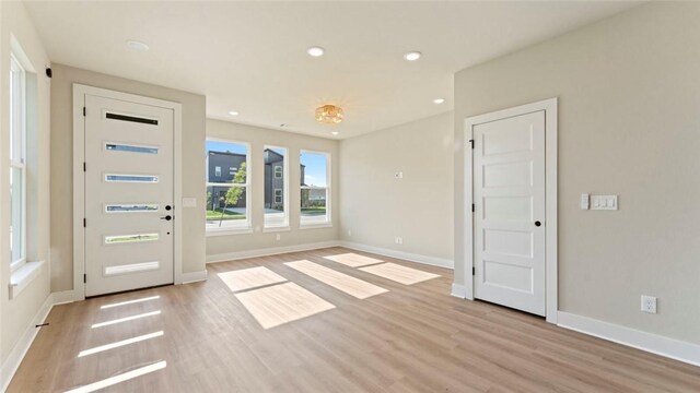 1209 SW Journey Ln, Bentonville, AR 72713 - foyer featuring recessed lighting and light wood-type flooring