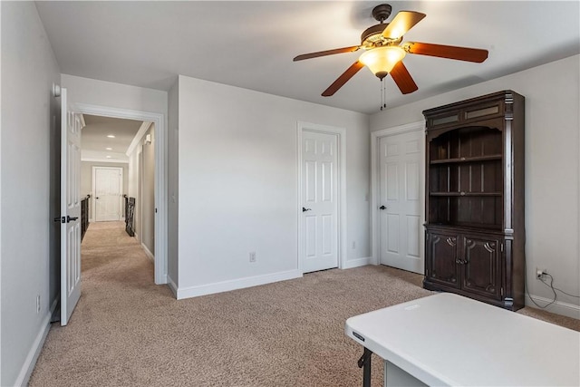 5304 S Promontory Ct, Rogers, AR 72758 - unfurnished office featuring light colored carpet and ceiling fan