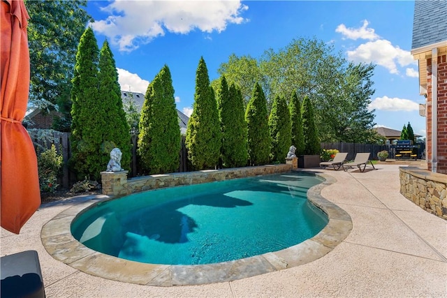 5304 S Promontory Ct, Rogers, AR 72758 - view of pool with a patio and a fenced backyard