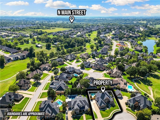 5304 S Promontory Ct, Rogers, AR 72758 - aerial view of residential area featuring a golf course