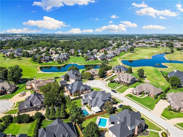 5304 S Promontory Ct, Rogers, AR 72758 - aerial view of residential area featuring a nearby body of water and a local golf course