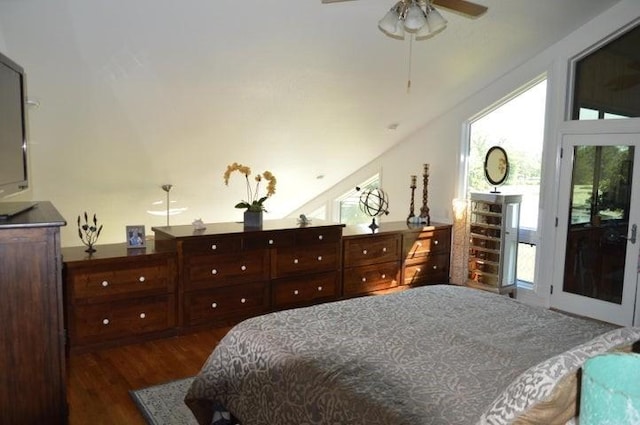 11328 Jolly Mill Ln, Pierce City, MO 65723 - bedroom with multiple windows, dark wood finished floors, and access to exterior
