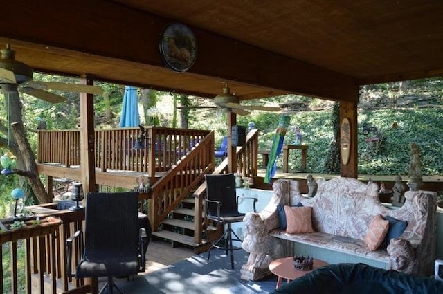 11328 Jolly Mill Ln, Pierce City, MO 65723 - deck with stairway