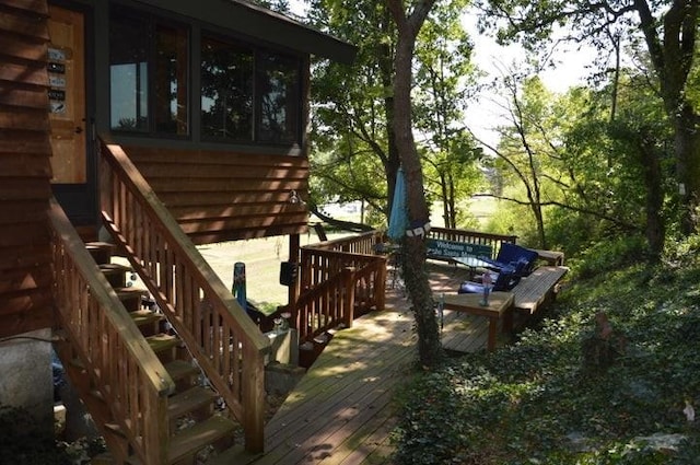 11328 Jolly Mill Ln, Pierce City, MO 65723 - deck with stairway