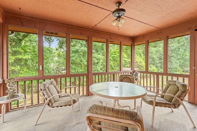 11 Yarmouth Dr, Bella Vista, AR 72715 - sunroom with a ceiling fan and healthy amount of natural light