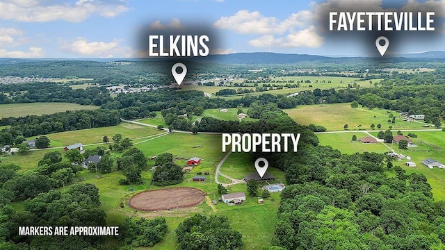 12976 Hummingbird Rd, Elkins, AR 72727 - drone / aerial view