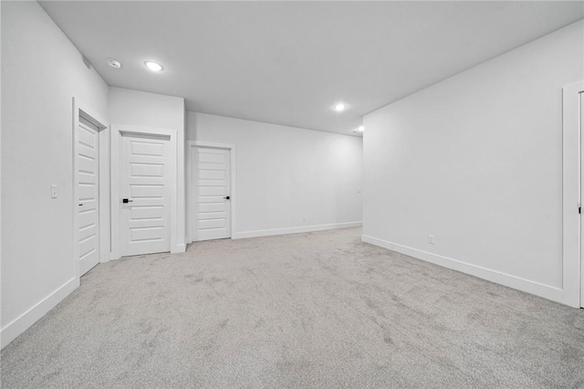 1421 Lee St, Pea Ridge, AR 72751 - basement with light carpet and recessed lighting