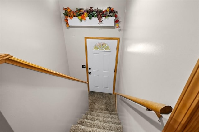 51 NW Ridge Rd, Eureka Springs, AR 72631 - staircase with carpet flooring