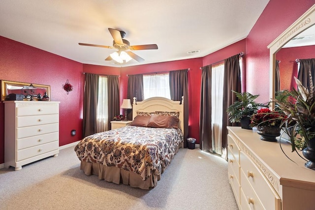 19537 Eastfork Ln, Gravette, AR 72736 - bedroom featuring carpet flooring and ceiling fan