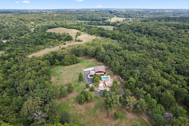 19537 Eastfork Ln, Gravette, AR 72736 - view of property location featuring a heavily wooded area
