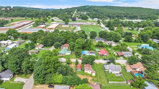 404 Hargis St, Huntsville, AR 72740 - aerial view of property's location with nearby suburban area