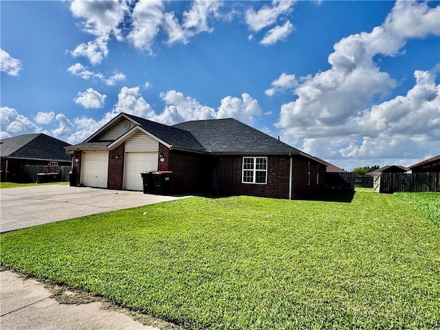 1269 E Homestead Loop, Springdale, AR 72764 - single story home featuring brick siding, an attached garage, concrete driveway, and roof with shingles