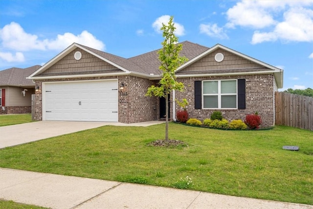 2213 E Fennec St, Siloam Springs, AR 72761 - ranch-style house featuring brick siding, a garage, and driveway