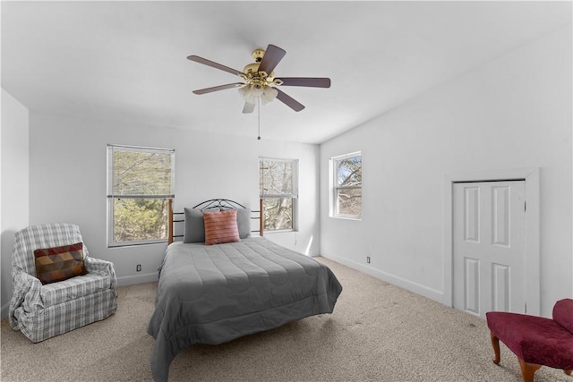 11021 Lathams Landing Rd, Garfield, AR 72732 - bedroom with carpet floors, baseboards, and ceiling fan